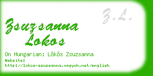 zsuzsanna lokos business card