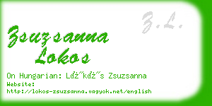 zsuzsanna lokos business card